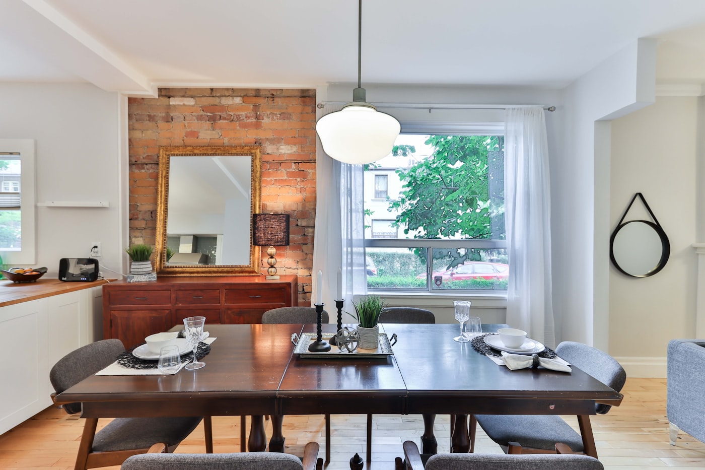 Tidy dining space