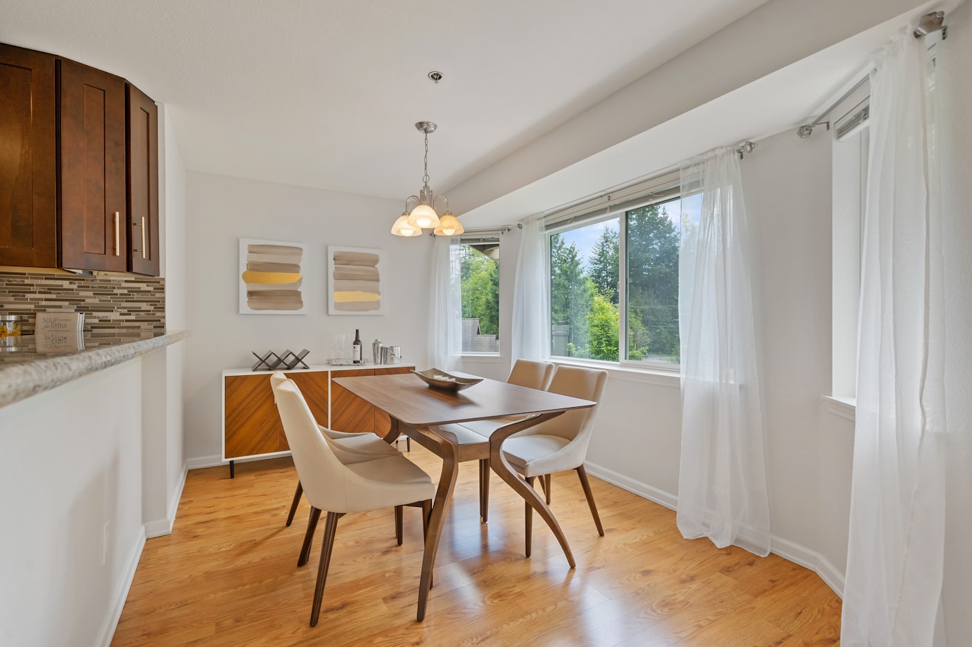Bright dining room